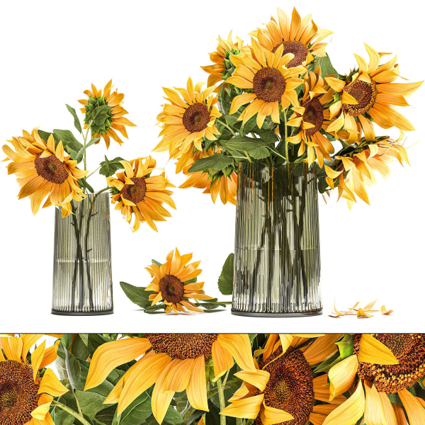 Flower bouquet of sunflowers in a vase 119