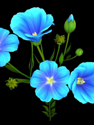 flower-flax-3d-model-low-poly-obj-mtl-fbx-unitypackage-prefab