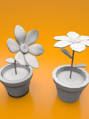 flower-in-a-pot-cartoon-style-sub-d-ready-3d-model-low-poly-animated-rigged-max-obj-ma-abc