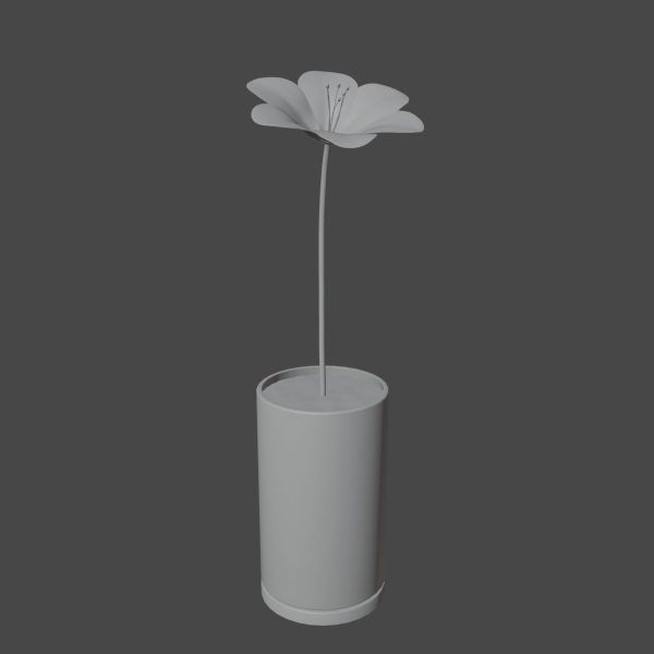 Flower in vase Polemonium caeruleum