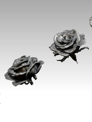 flower-rose-set-of-4-pcs-3d-model-obj-stl