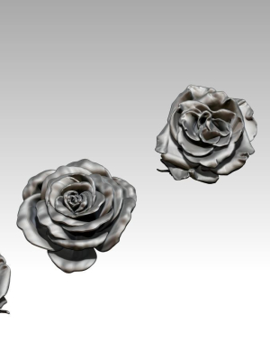 Flower Rose Set of 4 pcs