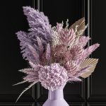 Flower Set 019 purple pampas