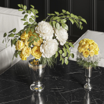 Flower Set 020 Yellow rose white peony