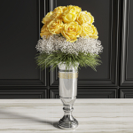 Flower Set 020 Yellow rose white peony