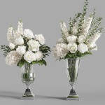 Flower Set 023 White bouquet