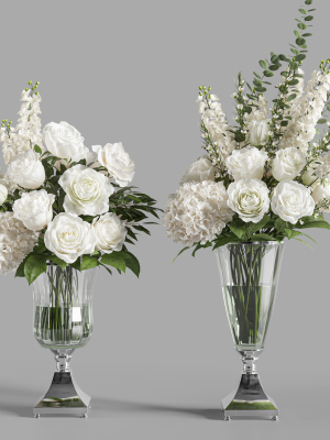 Flower Set 023 White bouquet