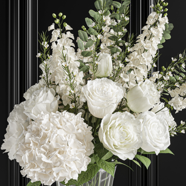 Flower Set 023 White bouquet