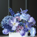 Flower Set 031 Blue Flowers