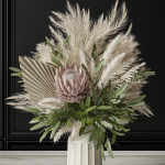 Flower Set 041 Pampas Pink green and blue