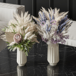 Flower Set 041 Pampas Pink green and blue