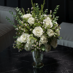 Flower Set 042 white rose wax flower