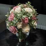 Flower Set 049 pink and white rose