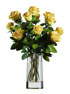Flower Set 05 - Yellow Roses Bouquet