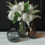Flower Set 050 white Chrysanthemum Astilbe