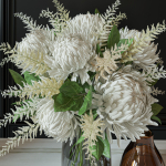 Flower Set 050 white Chrysanthemum Astilbe