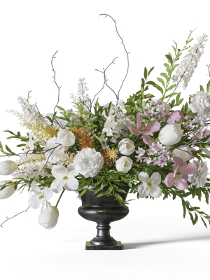 Flower Set 058 Tulips carnation delphimium astilbe