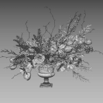 Flower Set 058 Tulips carnation delphimium astilbe