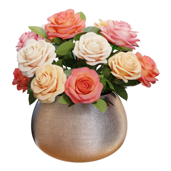 Flower Set 08 - Mixed Roses Bouquet