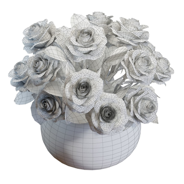 Flower Set 08 - Mixed Roses Bouquet
