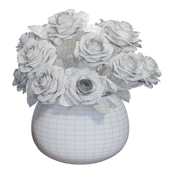 Flower Set 08 - Mixed Roses Bouquet
