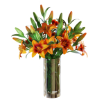 Flower Set 13 - Orange Lilies Bouquet