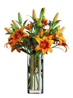 Flower Set 13 - Orange Lilies Bouquet