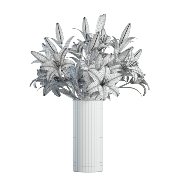Flower Set 13 - Orange Lilies Bouquet