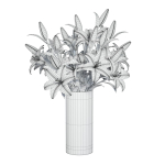 Flower Set 13 - Orange Lilies Bouquet