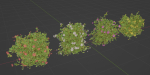 Flowering Bushes collection vol 108-Blender