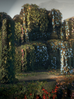 flowering-ivy-3d-model-low-poly-fbx-unitypackage-uasset