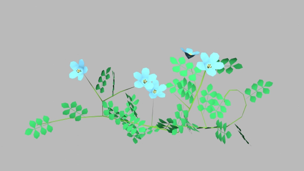 Flowers low poly flower