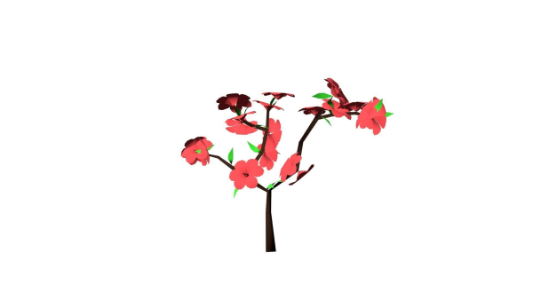 Flowers low poly flower