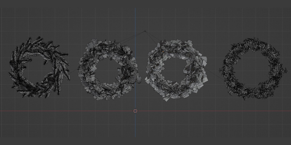 Foliage wreath collection vol 169-Blender