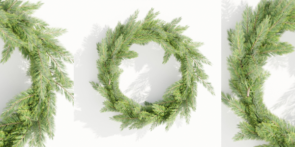 Foliage wreath collection vol 169-Blender