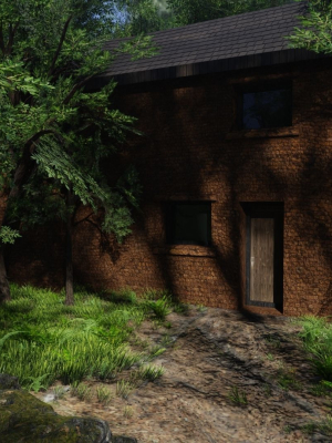forest-house-scene-3d-model-obj-fbx-blend-dae