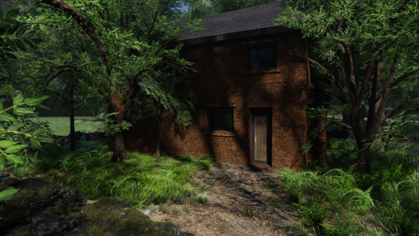 Forest House Scene