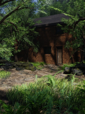 Forest House Scene