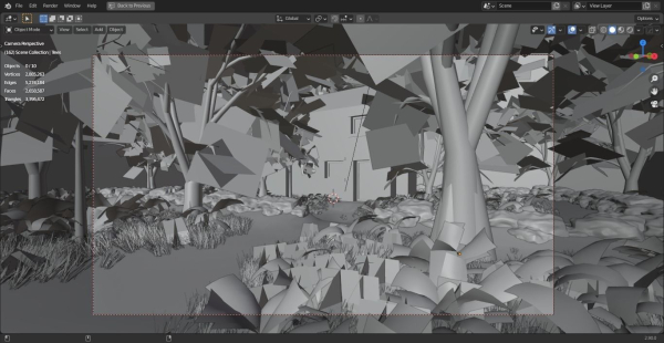 Forest House Scene