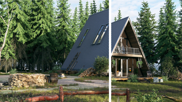 Forest House - Vray for Sketchup