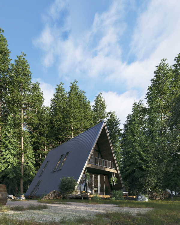Forest House - Vray for Sketchup