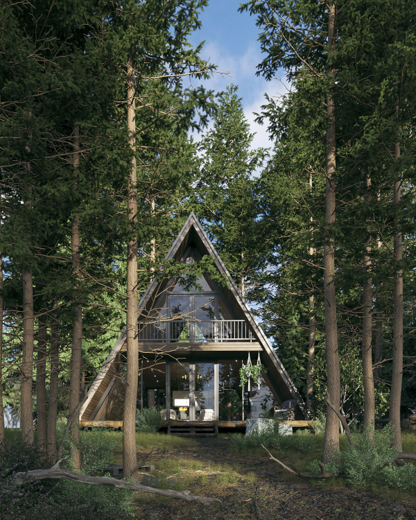 Forest House - Vray for Sketchup