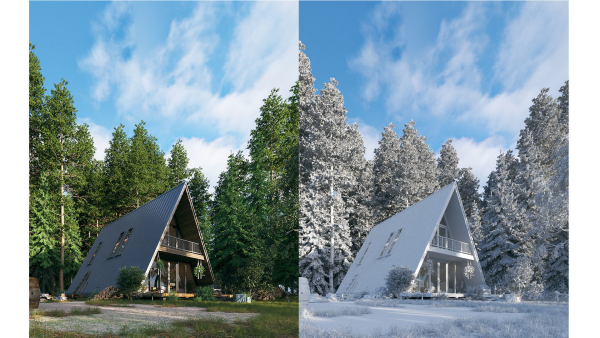 Forest House - Vray for Sketchup