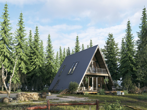 Forest House - Vray for Sketchup