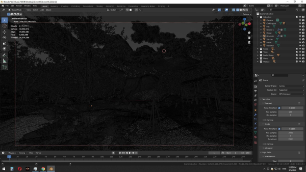 Forest Hut Scene