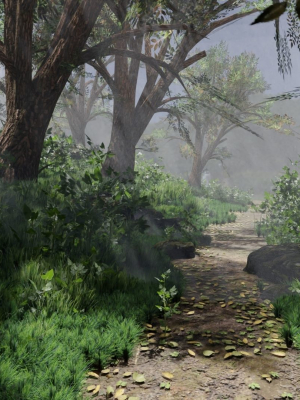 forest-path-scene-3d-model-obj-fbx-stl-blend-dae