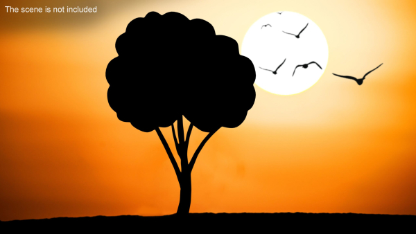 Fruit Tree Silhouette