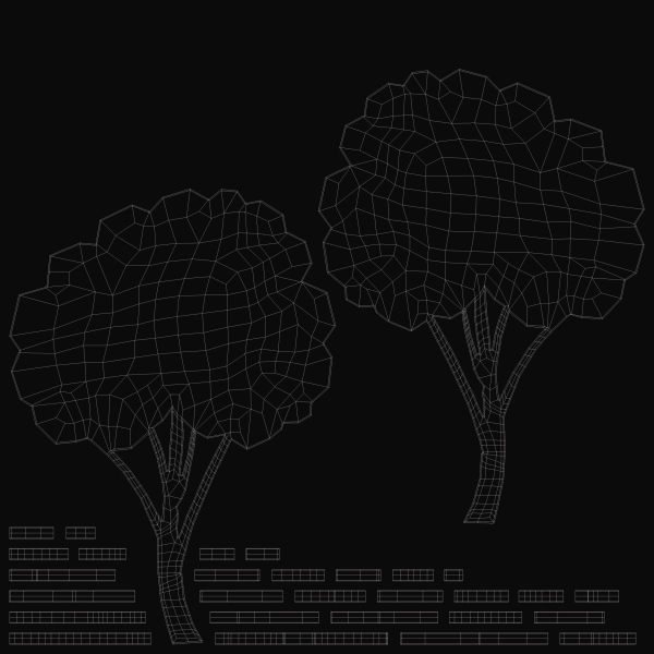 Fruit Tree Silhouette