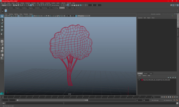 Fruit Tree Silhouette