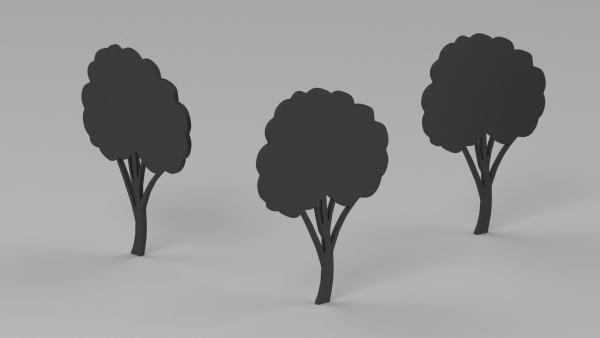 Fruit Tree Silhouette